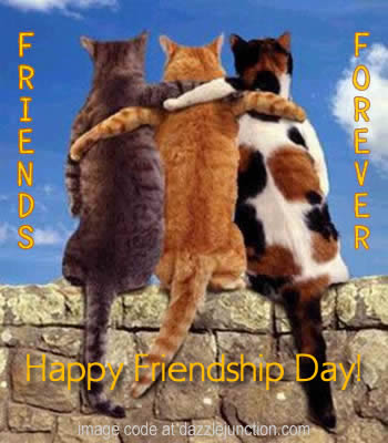 Friendship Day Cat Friends Forever quote