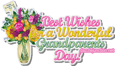 Grandparents Day Best Wish Flowers quote