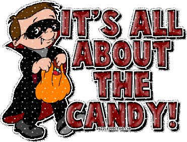 Halloween Glitters All About Candy quote