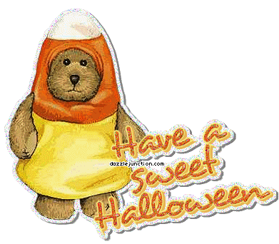 Halloween Glitters Bear Halloween quote