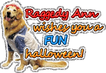 Halloween Glitters Halloween Raggedy Dog picture
