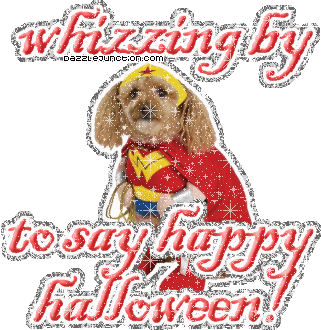 Halloween Glitters Whizzing By Dog picture