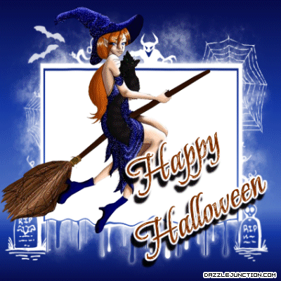 Halloween Blue Halloween Witch picture