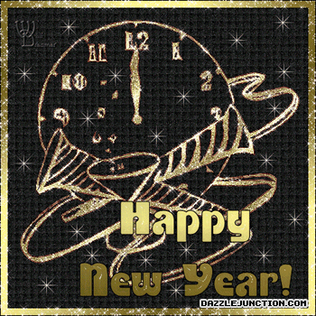 2018 Happy New Year Clock Midnight picture