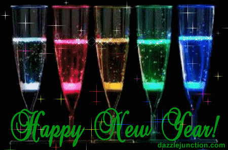 2018 Happy New Year Colorful Champaign picture