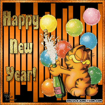 2018 Happy New Year Garfield New Year picture