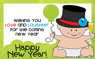 Happy New Year Love Laughter Baby quote