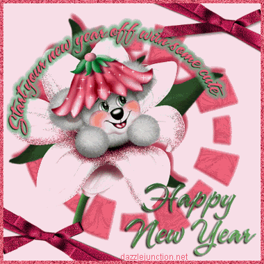 Pink Bear New Year