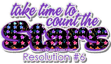 Happy New Year Resoultion Count Stars quote