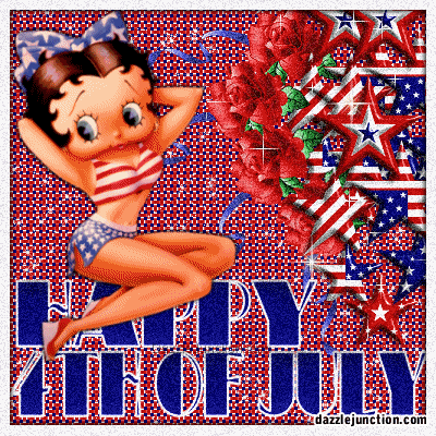 Independence Day - 4th of July - July Fourth Betty Boop Th July picture