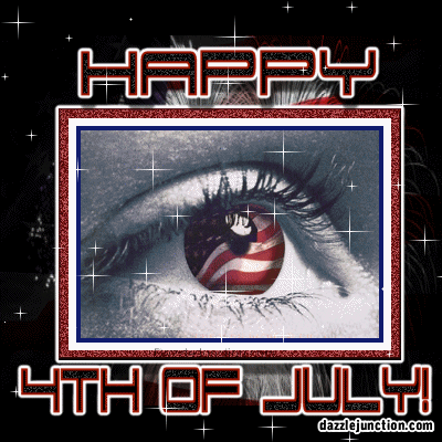 Independence Day - 4th of July - July Fourth Eye Flag Sparkle picture