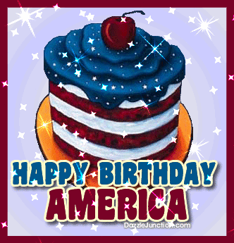 Independence Day - 4th of July - July Fourth Happy Birthday Usa Cake picture
