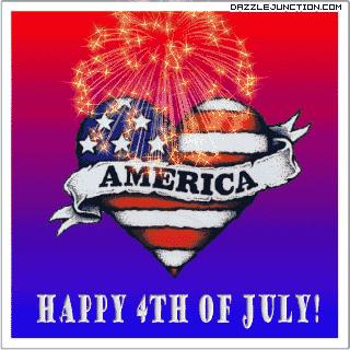 Independence Day - 4th of July - July Fourth Heart America picture