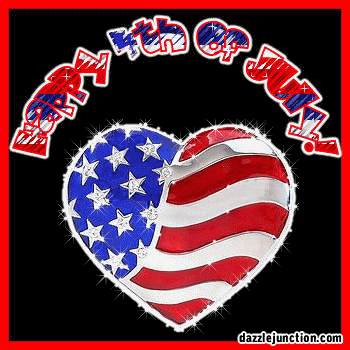 Independence Day - 4th of July - July Fourth Heart Happyth picture