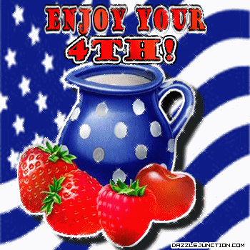Independence Day - 4th of July - July Fourth Strawberry Enjoy Th picture