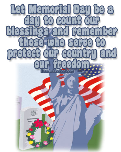 Memorial Day Count Blessings quote