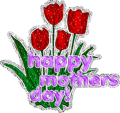 Mothers Day Glitter Red Floral picture