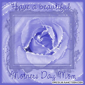 Mothers Day Sparkle Blue Flower picture