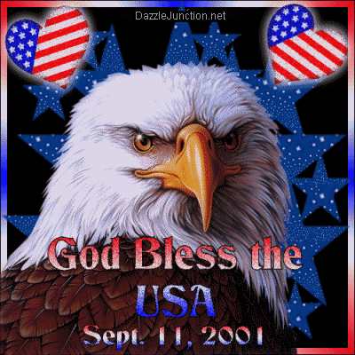 Patriot Day God Bless Usa Eagle picture