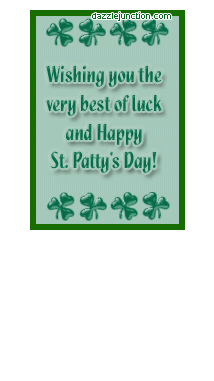 St Patricks Day Best Luck Card picture