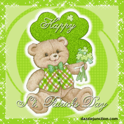St Patricks Day Shamrock Bear picture
