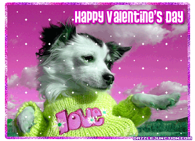 Valentine Animals Love Dog picture