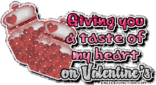 Valentine Glitters A Taste Of My Heart quote