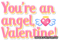 Valentine Glitter Angel Valentine picture