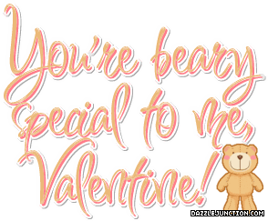 Valentine Glitter Beary Special Valentine picture