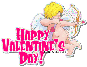 Valentine Glitter Cupid Valentine picture