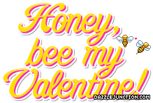 Valentine Glitter Honey Bee My Valentine picture