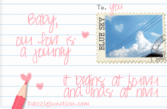 Valentine Postcards Love Is A Journey picture