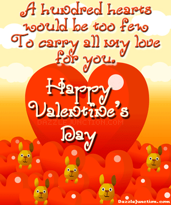 Valentine Quotes Hundred Hearts picture