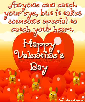 Valentine Quotes Special Catch Heart picture