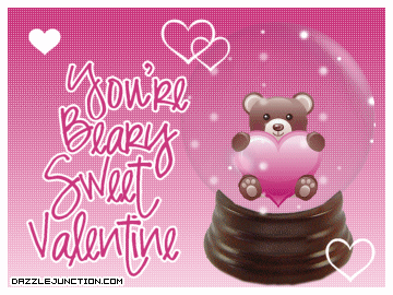 Valentine Snowglobes Beary Sweet quote