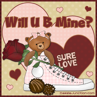 Happy Valentines Day B Mine Sneaker picture