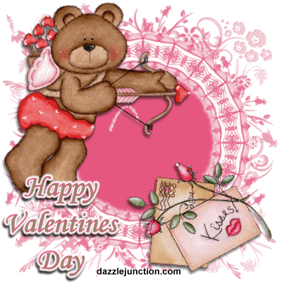 Happy Valentines Day Cupid Bear picture