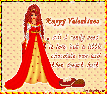 Happy Valentines Day Love Plus Chocolate picture