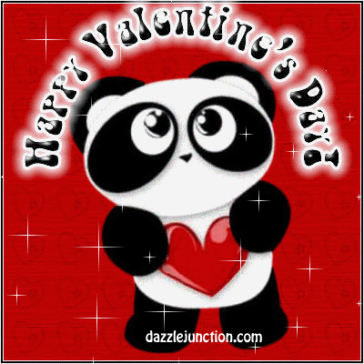 Happy Valentines Day Panda Valentine picture