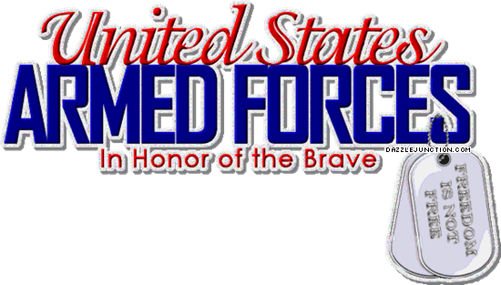 Veterans Day Armed Forces Banner quote