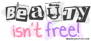 Quote Banner Beauty Isnt Free picture