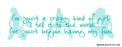 Quote Banner Crazy Kind Of Girl picture