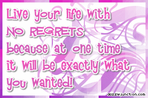 Quote Banner Live No Regrets picture