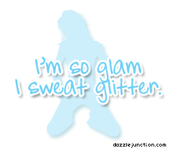 Quote Banner Sweat Glitter picture