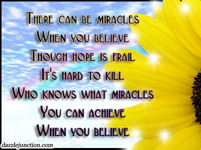 Inspirational Miracles Believe picture