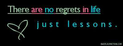 Inspirational No Regrets picture