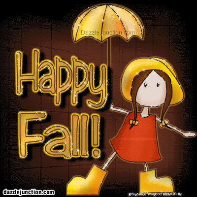 Autumn, Fall Happy Fall Umbrella picture