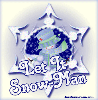 Winter Let It Snow Man picture