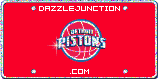 NBA Team Plates Detroit Pistons picture