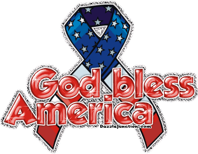 America God Bless America Ribbon picture